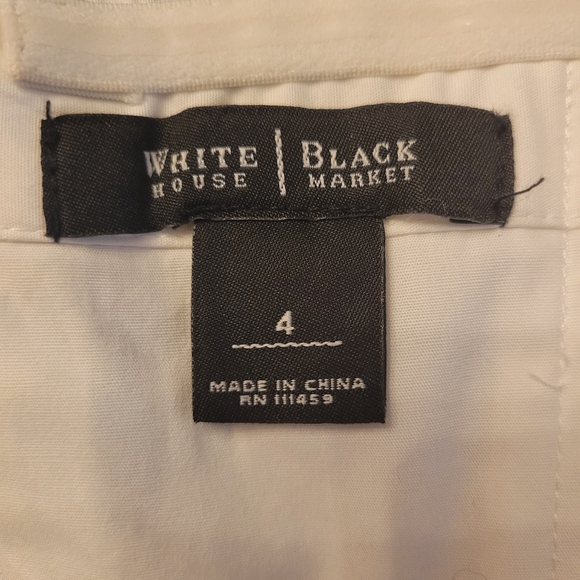 WHBM Blue & White Tropical Corset Top Size 4 - Picture 4 of 4